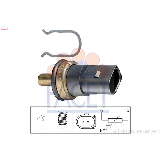 Facet Sensor, coolant temperature to suit Mitsubishi, Ford, Audi