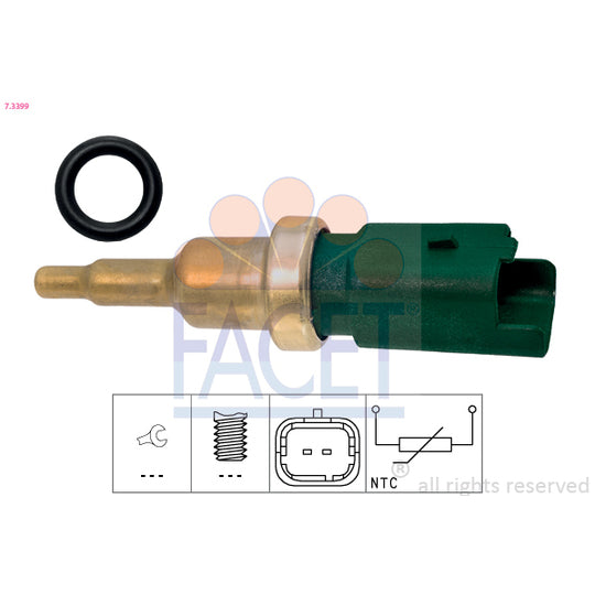 Facet 7.3399 Sensor, coolant temperature to suit Peugeot, Citroën, Fiat