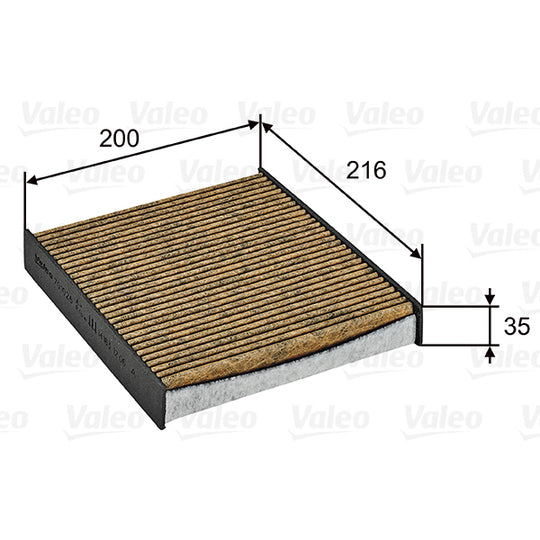 Valeo Filter, interior air to suit Mitsubishi, Renault