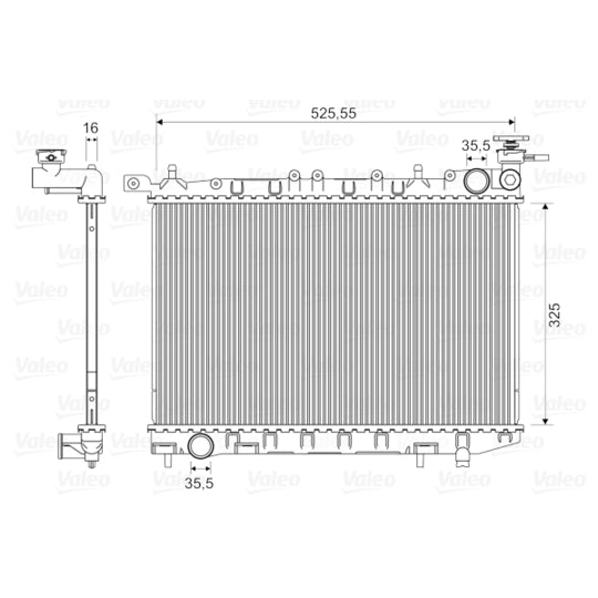 Valeo Radiator, engine cooling to suit Nissan