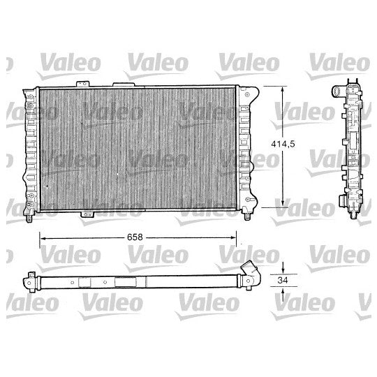 Valeo Radiator, engine cooling to suit Alfa Romeo