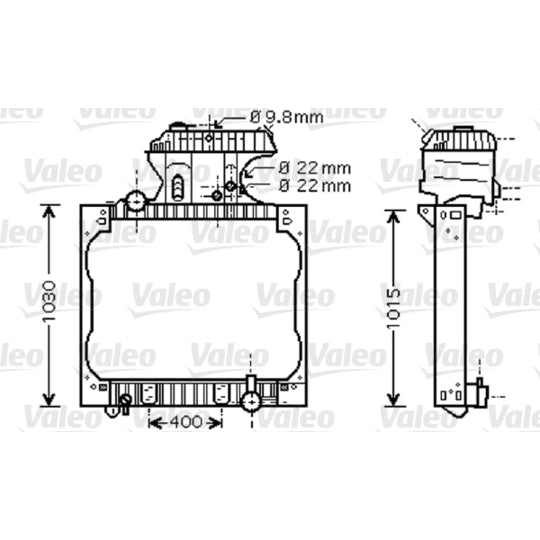 Valeo Radiator, engine cooling to suit Man