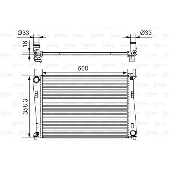 Valeo Radiator, engine cooling to suit Ford, Mazda