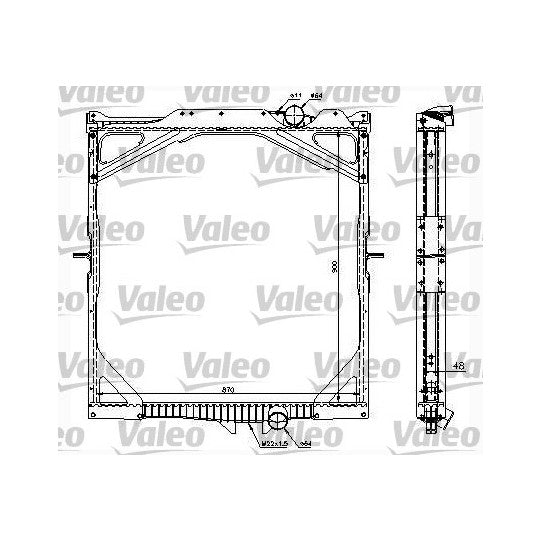 Valeo Radiator, engine cooling to suit Volvo