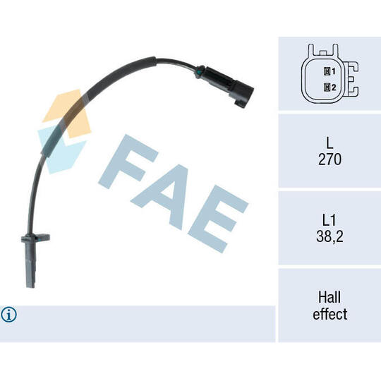 Fae Sensor, wheel speed to suit Ford, Hitachi