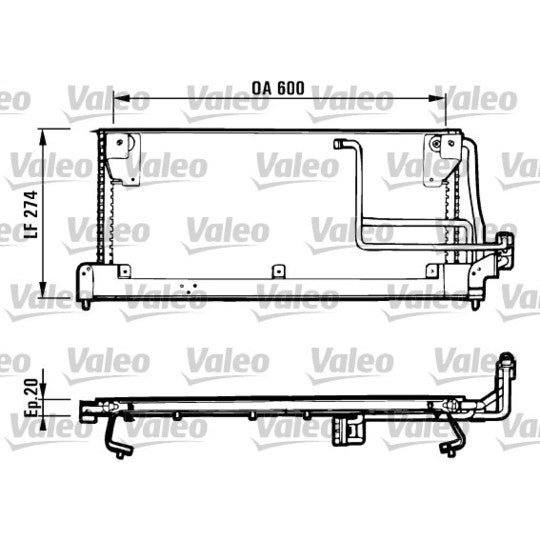 Valeo Condenser, air conditioning to suit Opel, Vauxhall