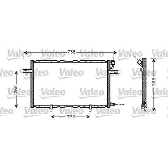 Valeo 817797 Condenser, air conditioning to suit Opel, Vauxhall