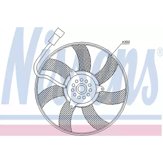 Nissens Fan, A/C condenser to suit Opel