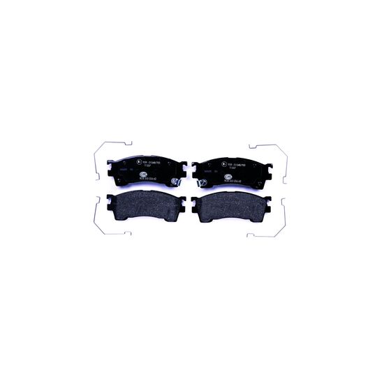 Hella Brake Pad Set, disc brake to suit Mitsubishi, Ford, Mazda