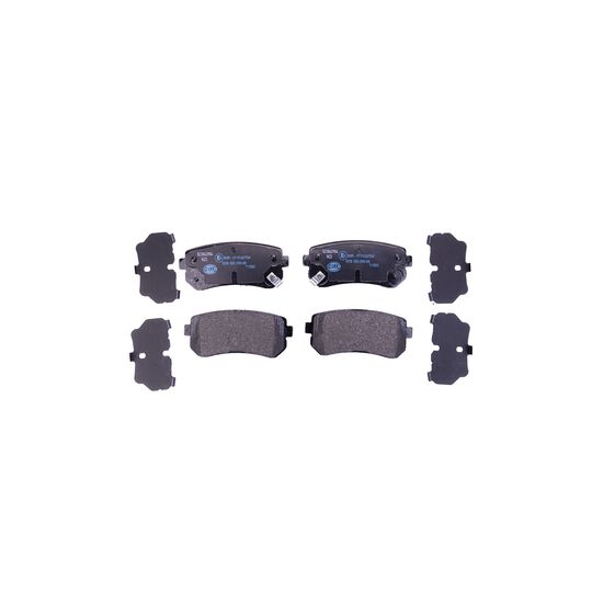 Hella Brake Pad Set, disc brake to suit Hyundai, Kia