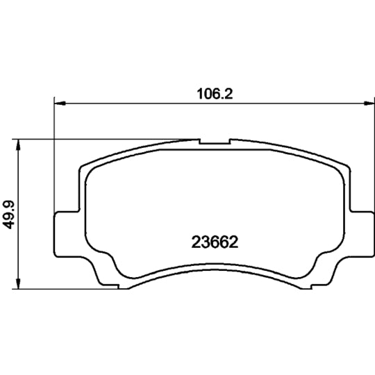 Hella Pagid Brake Pad Set, disc brake to suit Suzuki, Chery