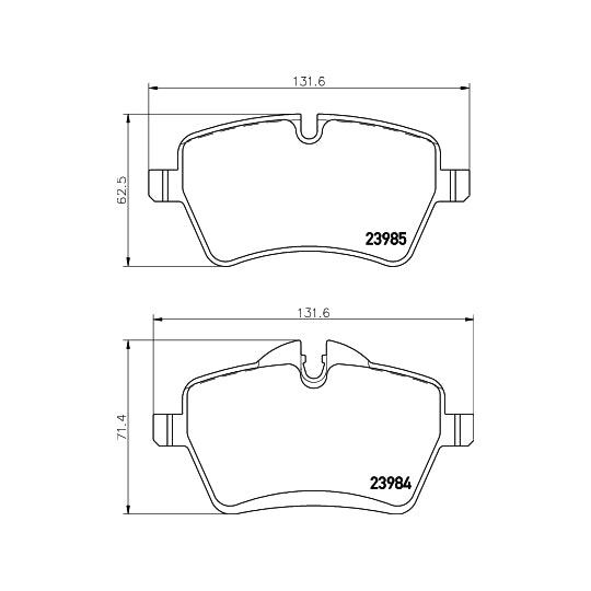 Hella Pagid Brake Pad Set, disc brake to suit Mini