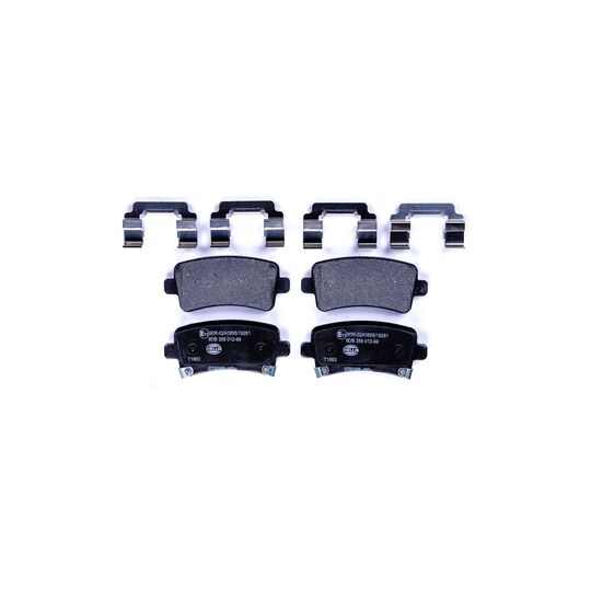 Hella Brake Pad Set, disc brake to suit Chevrolet, Opel, Vauxhall
