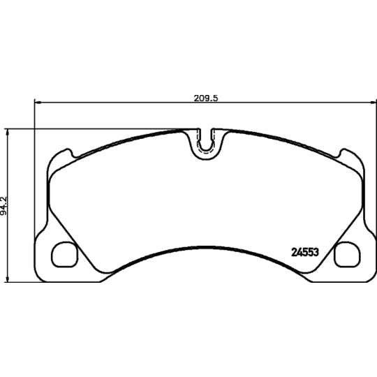 Hella Pagid Brake Pad Set, disc brake to suit Audi, VW, Porsche