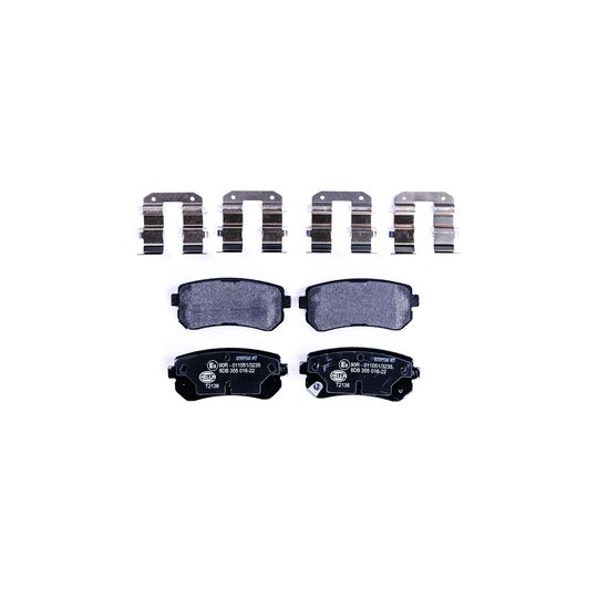 Hella Brake Pad Set, disc brake to suit Hyundai, Kia