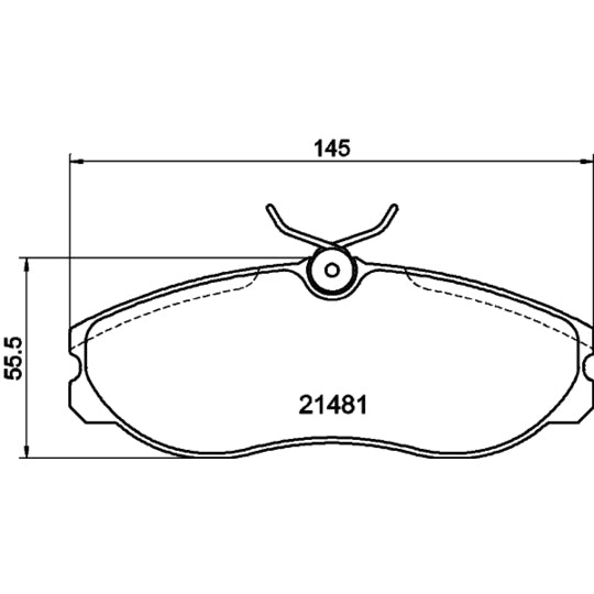 Hella Pagid Brake Pad Set, disc brake to suit Ford, Nissan