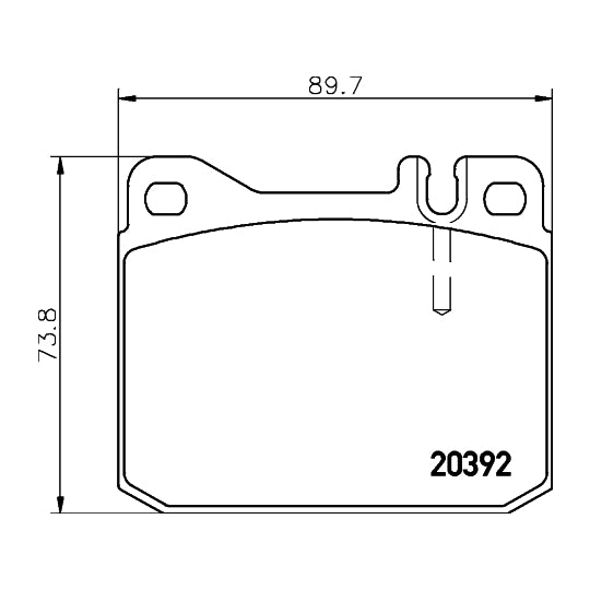 Hella Pagid Brake Pad Set, disc brake to suit Audi, VW, Seat