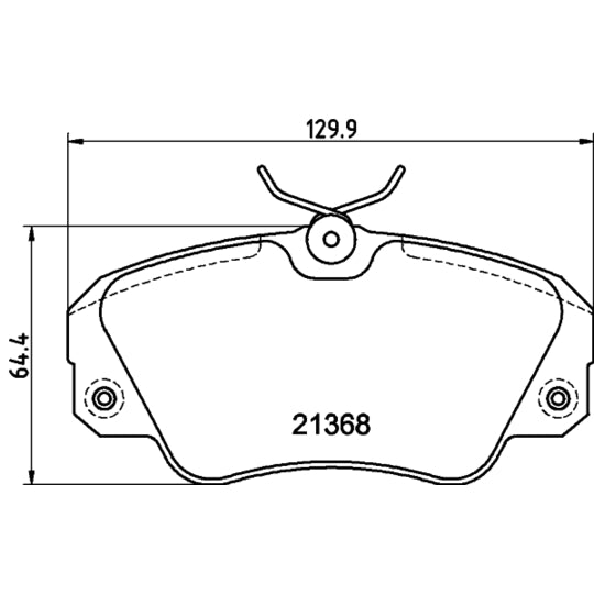 Hella Pagid Brake Pad Set, disc brake to suit Opel, Vauxhall