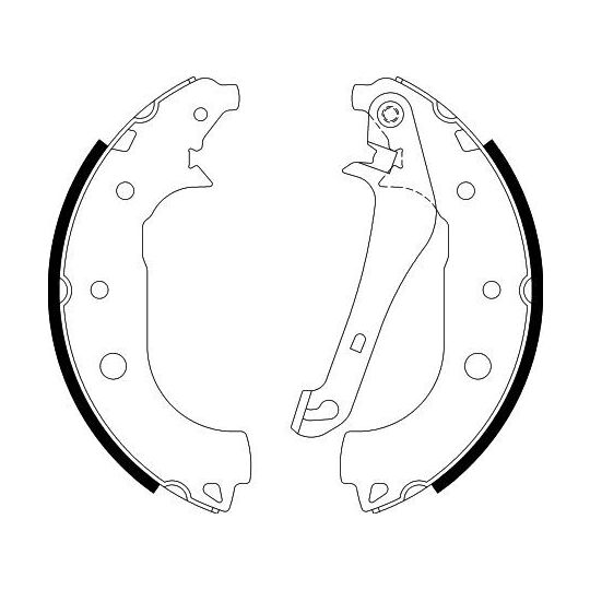Hella Pagid Brake Shoe Set to suit Ford