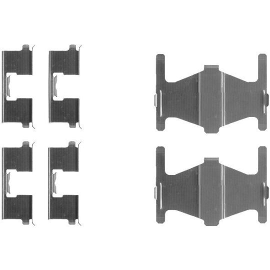 Hella Pagid Accessory Kit, disc brake pad