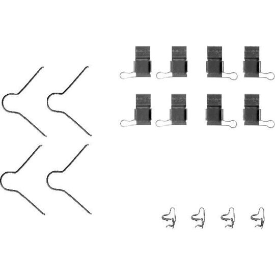 Hella Pagid Accessory Kit, disc brake pad