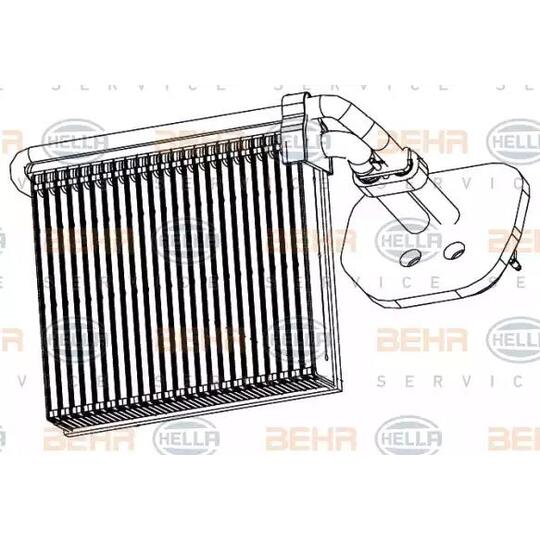 Hella Evaporator, air conditioning to suit Ford
