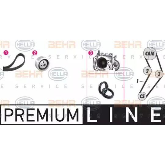 Hella Water Pump & Timing Belt Set to suit Renault