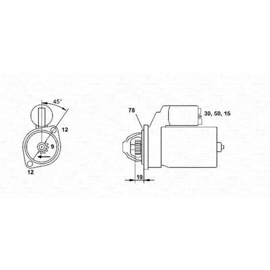 Magneti Marelli Starter to suit Opel, Agria