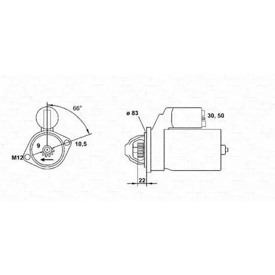 Magneti Marelli Starter to suit Opel, Vauxhall