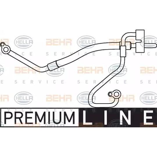 Hella High Pressure Line, air conditioning to suit Ford