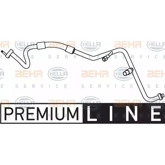 Hella High-/Low Pressure Line, air conditioning to suit Ford