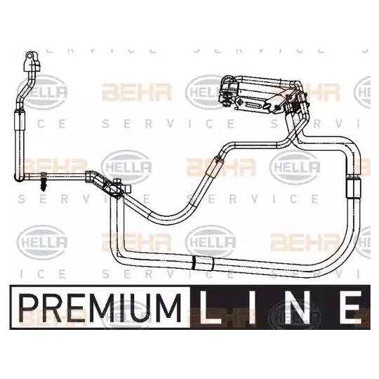 Hella High-/Low Pressure Line, air conditioning to suit Ford