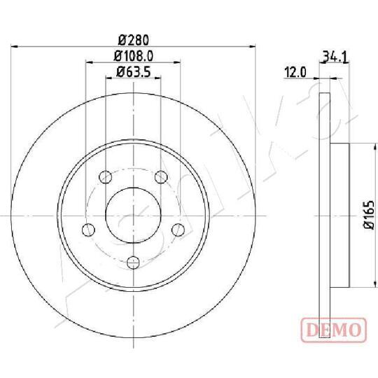 Ashika Brake Disc to suit Ford, Jaguar