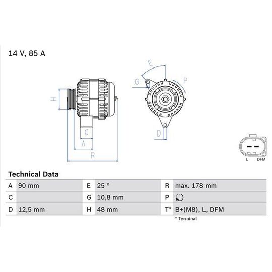 Stardax Alternator to suit Rover