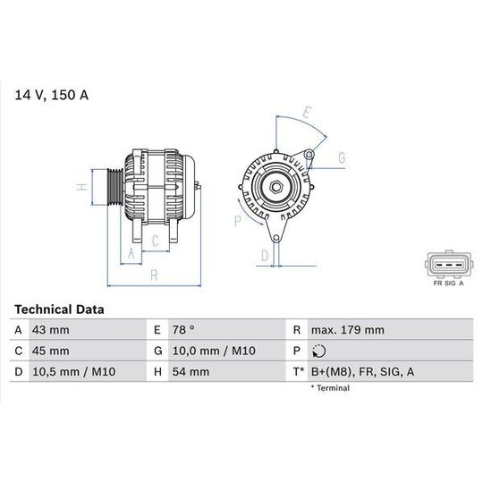 Vemo Alternator to suit Ford, Mazda