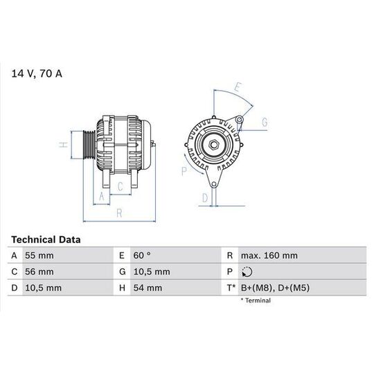Febi Bilstein Alternator to suit Hitachi, Opel, Vauxhall