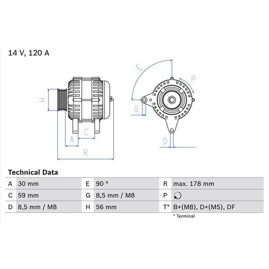 Vemo Alternator to suit Ford, Audi, VW