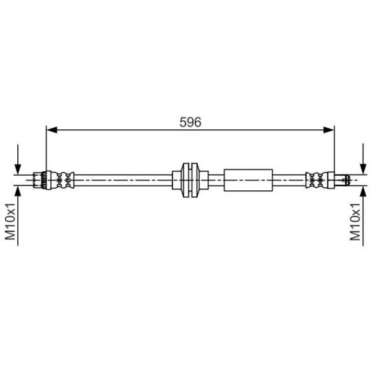Lpr Brake Hose to suit Nissan, Opel