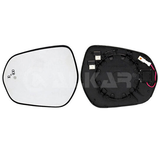Alkar 6435743 Mirror Glass, outside mirror to suit Ford