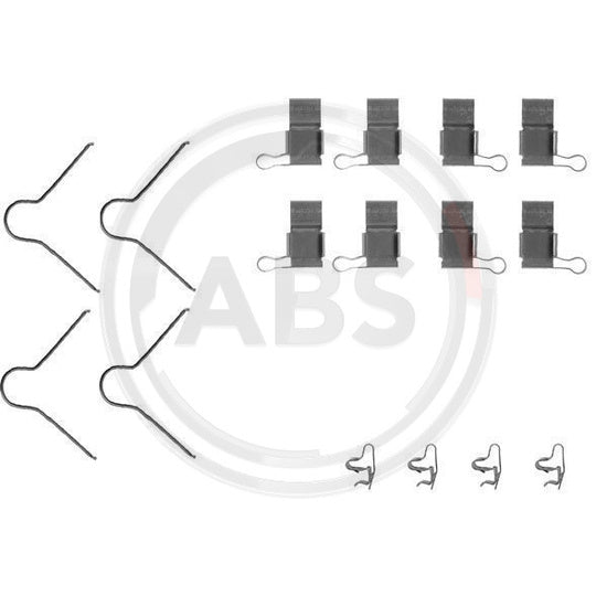 A.B.S. Accessory Kit, disc brake pad to suit Toyota, VW, VAG