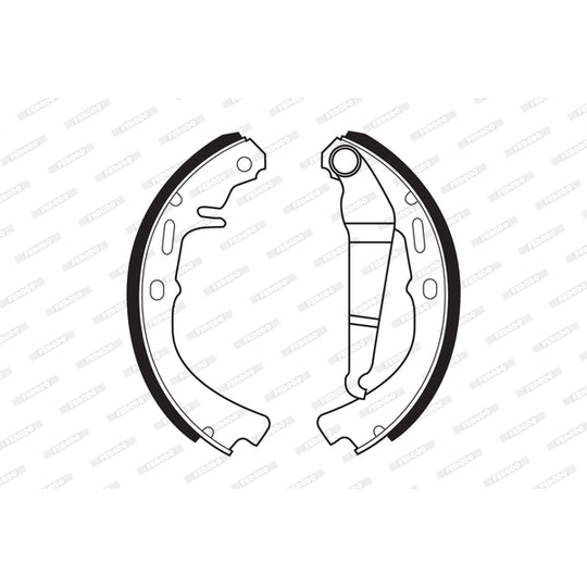 Ferodo Brake Shoe Set to suit Opel
