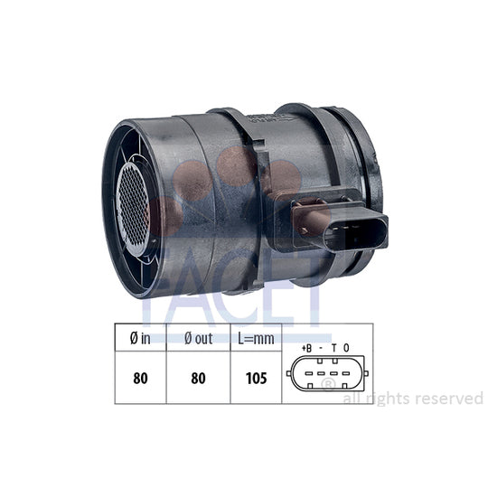 Facet Air Mass Sensor to suit BMW, Mercedes-Benz, Hitachi