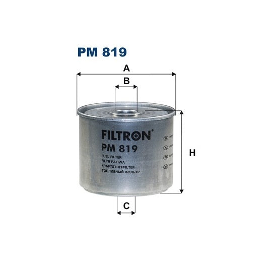 Ufi Fuel filter to suit Mitsubishi, Ford, Nissan