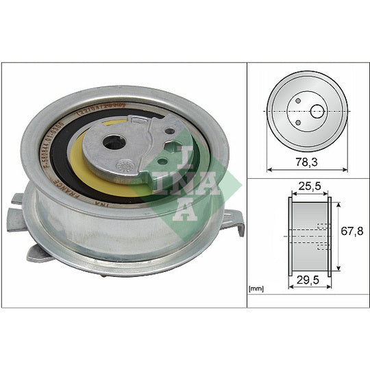 Ina Tensioner Pulley, timing belt to suit Audi, VW, Seat