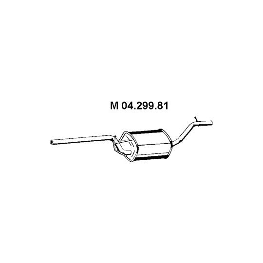 Eberspächer Middle Silencer to suit Ford