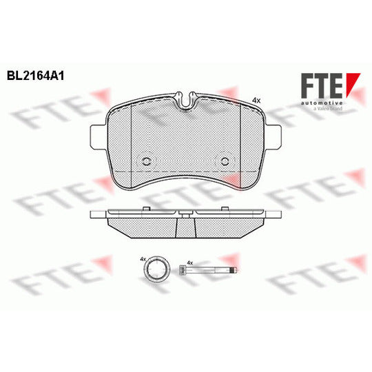 Fte Brake Pad Set, disc brake to suit Iveco