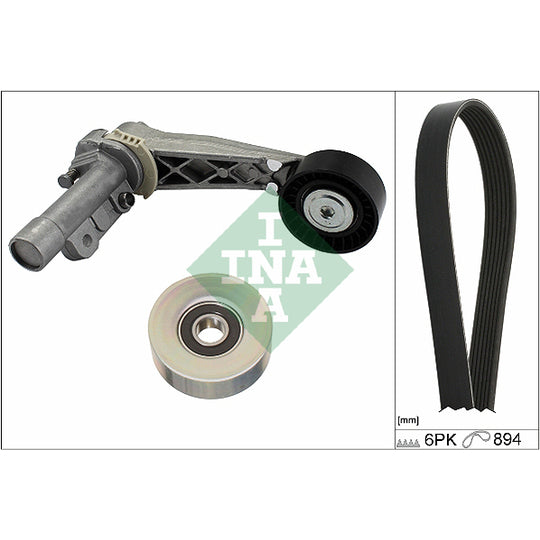 Ina V-Ribbed Belt Set to suit BMW, Peugeot, Citroën