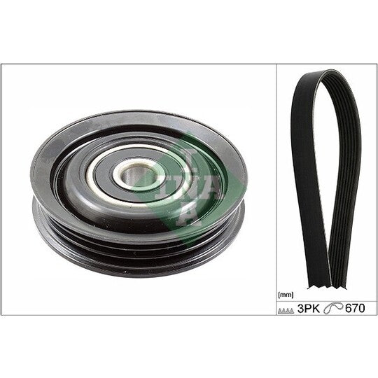 Ina V-Ribbed Belt Set to suit Nissan