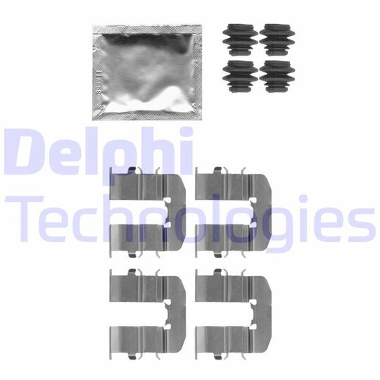 Delphi Accessory Kit, disc brake pad to suit Hyundai