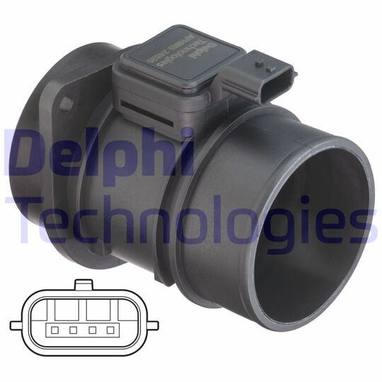 Delphi Air Mass Sensor to suit Mercedes-Benz, Nissan, Chevrolet